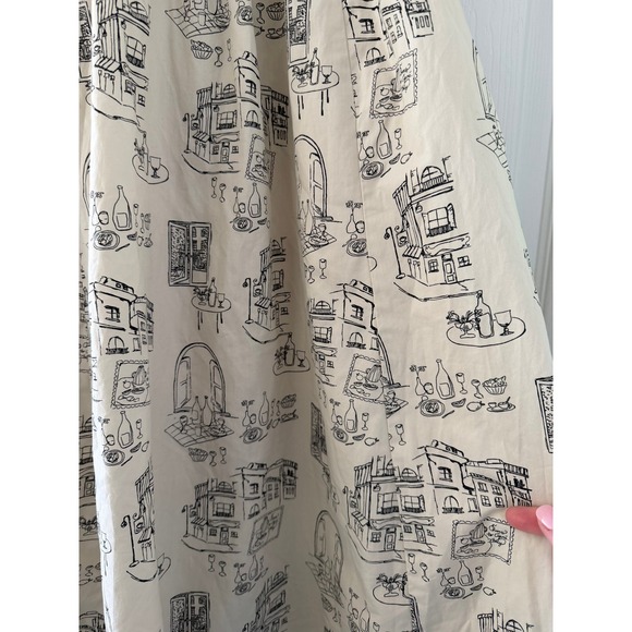 Abercrombie & Fitch Emerson Printed Pleated Maxi Dress Europe Cafe - Picture 4 of 9